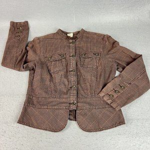 Women's Faded Glory Originals Size 12 Brown Button Up Jacket